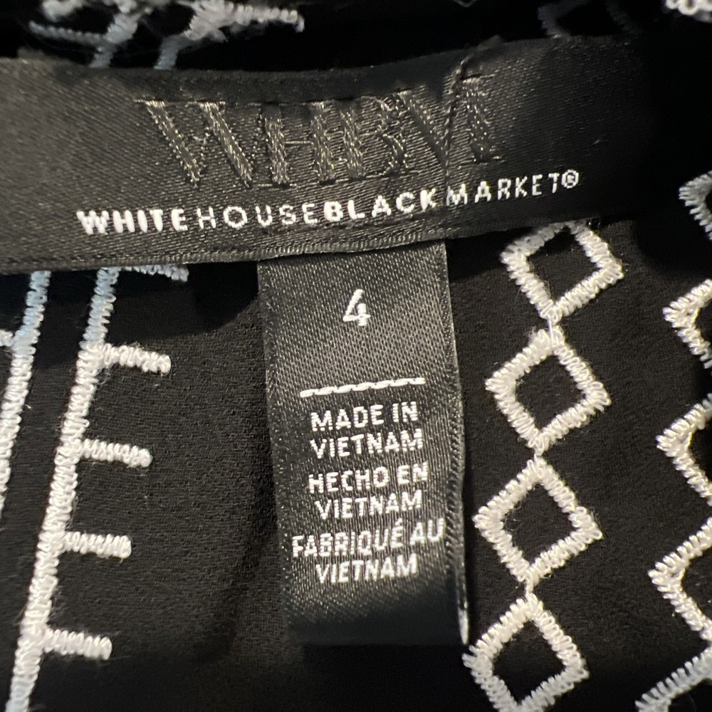 WHBM White House Black Market Womens Size 4 Mock Neck Sleeveless Top Blouse Tank - Picture 3 of 9
